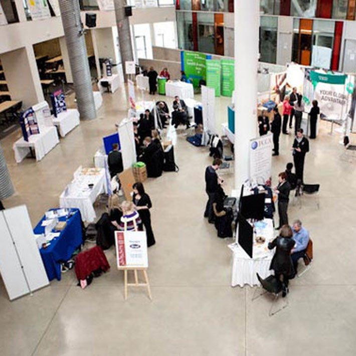 Employer Recruitment Tables on campus