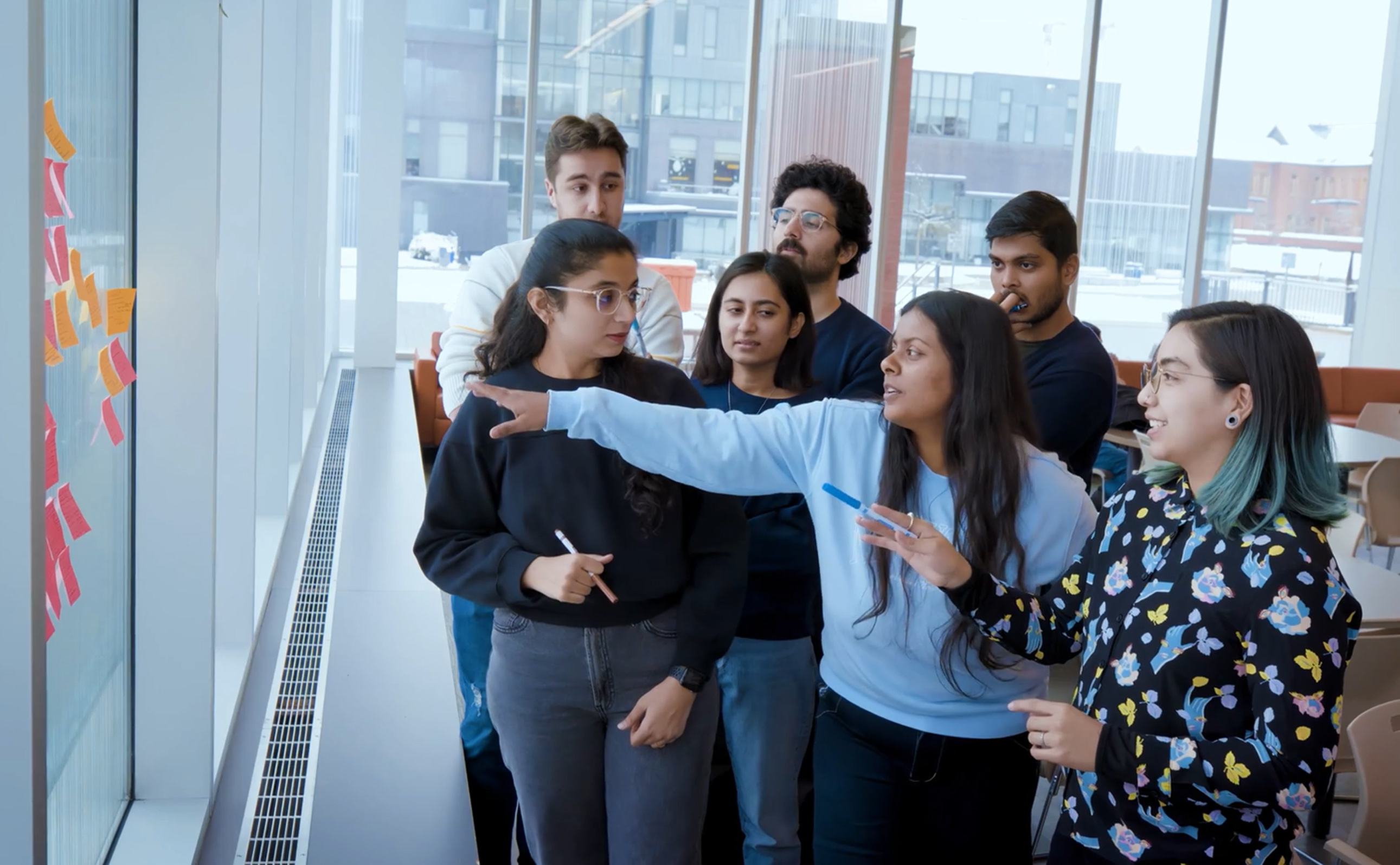 The group of students