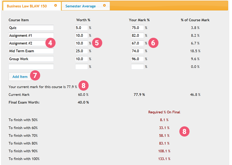 humber assignment calculator