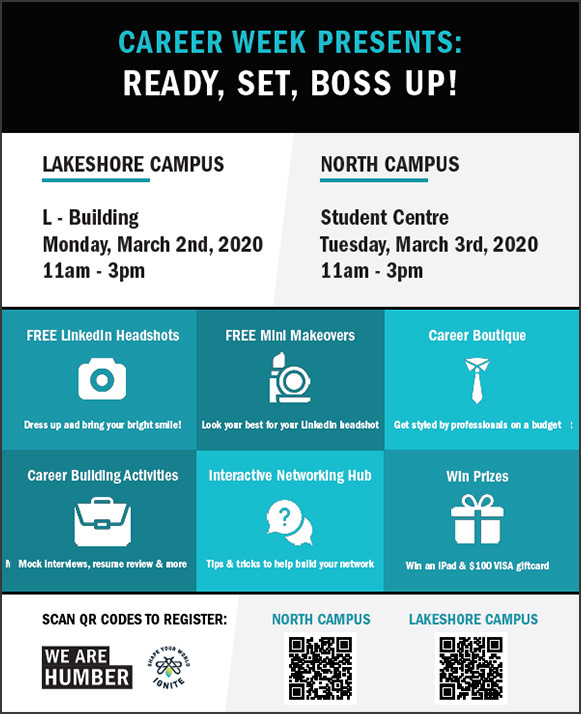 Poster Career Week - Ready, Set, Boss Up!