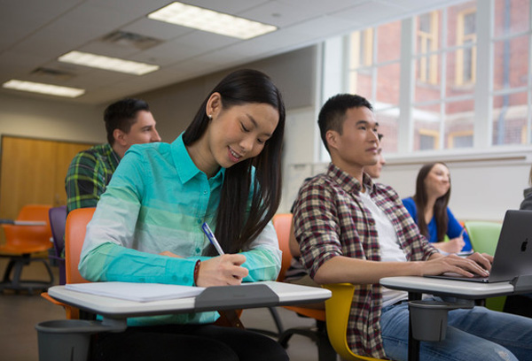 Smiling & laughing, Students